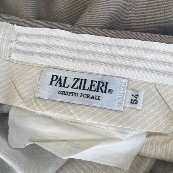 Pal Zileri Gruppo Forall Pure Virgin Wool Woolmark Men's Pants Size 54 - Picture 9 of 13